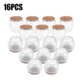 thumbnail image 1 of 16 piezas de PVC transparente para patas de mesa y silla, antideslizantes, protectores de suelo M, 1 of 12