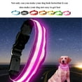 thumbnail image 1 of Collier Lumineux Rechargeable USB pour Animaux de Compagnie Collier Lumineux LED avec Sangle, Rouge, S, 1 of 8