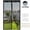Black, variant on Magnetic Screen Door - Fits Door Opening 37 x 81 in, Actual Screen Size 39"x 83", Hands Free Mesh Partition,Heavy Duty Curtain Keeps Bugs Out, Frame Hook & Loop, Pet and Kid Friendly