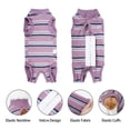 thumbnail image 5 of Dog Surgical Recovery Suit, Anti Licking Abdominal Wound, Pet Body Suits Doggie Surgical E-Collar Alternative After Surgery Wear (PURPLE,L), 5 of 7