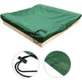 thumbnail image 2 of Sandbox Cover Large Drawstring Square Shape Fire Pit Lid Toy Indoor Outdoor Oxford Cloth Home Garden Sandpool Protection Nylon Playhouse, 2 of 7