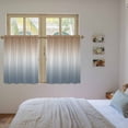 thumbnail image 4 of Brown Grey Ombre Kitchen Curtains, Modern Abstract Art Aesthetics Light Filtering Window Curtain Panels, 2Pcs Rod Pocket Window Treatments Set for Study Room Bathroom Bedroom 52x54 Inches, 4 of 9