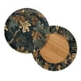 thumbnail image 2 of ZIATUBLE Dry Leaves Bar Stool Cover Cushion Washable Chair Seat Slipcover 12-14 Inch with Elastic Bands Round Bar Stool Seat Cover Cushion 2 Packs Polyester Round Stool Slipcover, 2 of 6