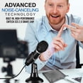 thumbnail image 3 of HLONK voice USB Microphone  Condenser Computer PC Mic for Recording  Gaming  Streaming  Podcast Microphone for MacBook  Windows  Desktop  Laptop  YouTube Video  Voice Overs Plug & Play, 3 of 8