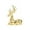 A, variant on Christmas Reindeer Figurines Small Gold Deer Decorative Statues Resting Lucky Deer Sculptures for Indoor Home Decor Tabletop Mantle Cabinet Desktop Office