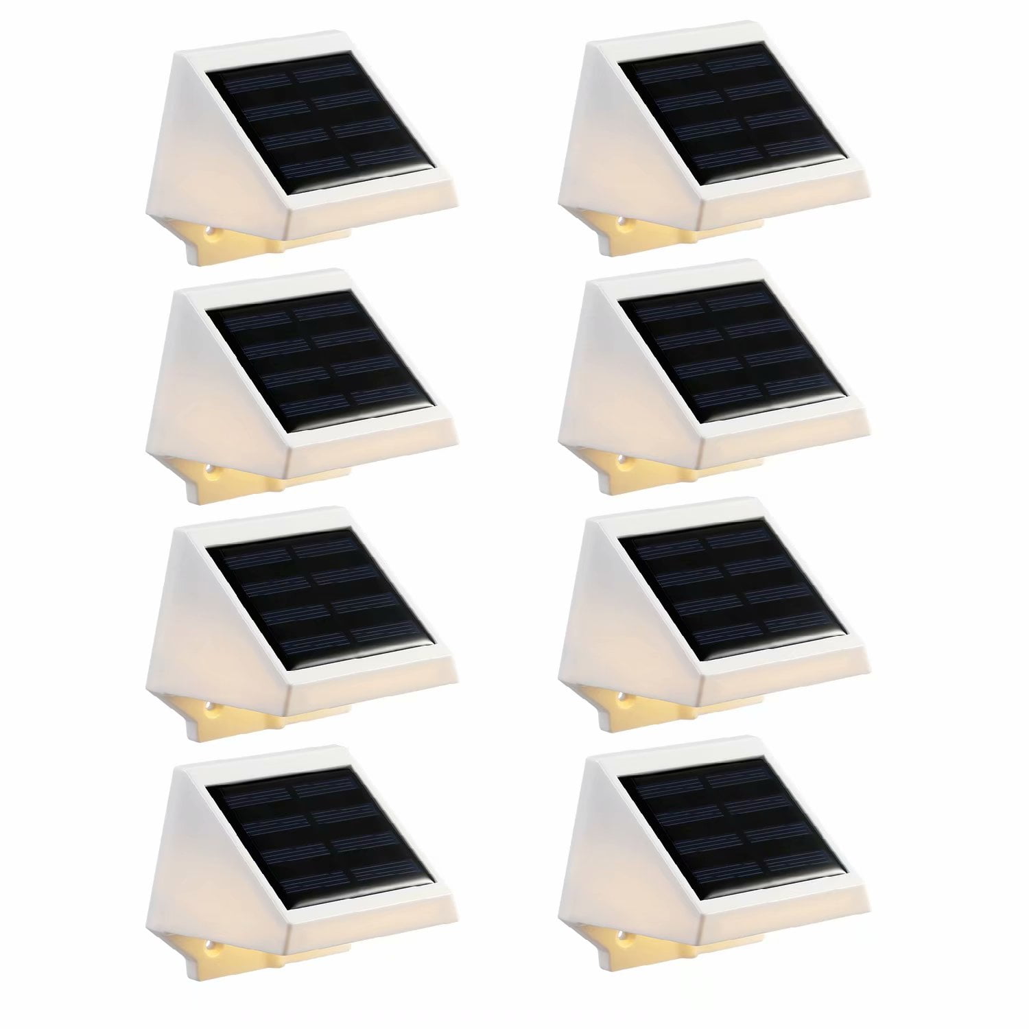 Outdoor Dusk to Dawn Wireless LED Solar Fence Lights for Path, Warm White, 8 Pack Outdoor Dusk to Dawn Wireless LED Solar Fence Lights for Path, Warm White, 8 Pack