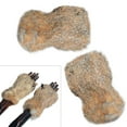thumbnail image 2 of RUISINERY Women Faux Furs Fingerless Gloves Warm Winter Wrist Cuffs Arm Sleeves for Outdoor Activity Cold Weather Arm Protectors, 2 of 8