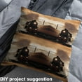 thumbnail image 2 of Homewish Cartoon Brown Train Fabric by the Yard 1 Yard for Kids, Vehicle Steam Engine Room Decor Fabric by the Yard, Railway Line Sewing Fabric, Microfiber Bedroom Decor, 2 of 6