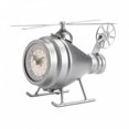 thumbnail image 1 of Accent Plus 10019033 Silver Helicopter Desk Clock, 1 of 1