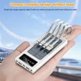 thumbnail image 2 of Solar Charger Power Bank,DFITO 40000mAh Portable Charger 4 USB with Dual 5V2.1A Outputs Built-in Solar Panel and Flashlights,White, 2 of 11