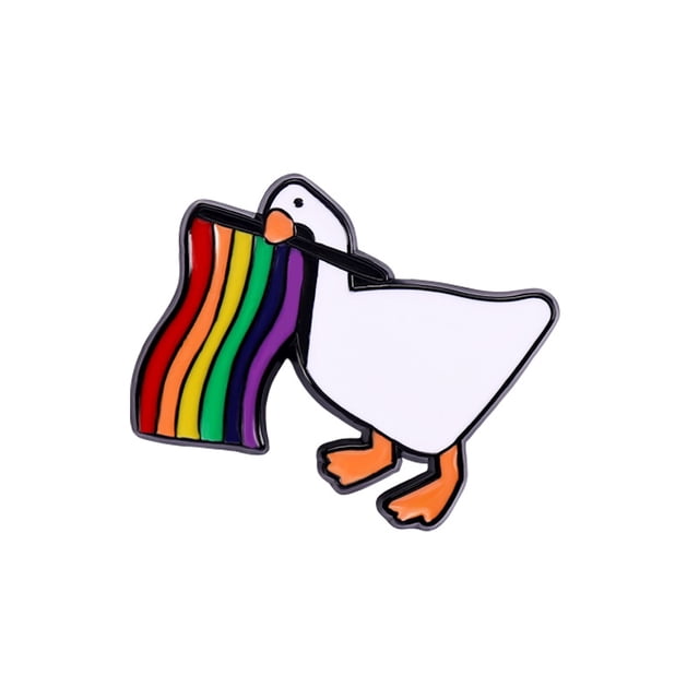 Pins De Gato De Caballero LGBT De Dibujos Animados Bandera Arco Iris Esmalte Insignias Lindo Horquilla Pato Solapa Pin Accesorios De Joyería Regalos