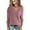 Pink, variant on Shine Up Womens Tops V Neck Long Sleeve Shirts Lightweight Pullover Casual Tunic Tops
