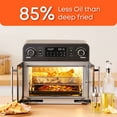 thumbnail image 3 of Open Box Elite Gourmet French Door 23 L Air Fryer Oven, Black - Programmable, 3 of 6