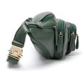 thumbnail image 3 of MARRANT Cangurera de Cuero Genuino para Hombre, Bolsa de Cintura Cruzada de Gran Capacidad con Múltiples Bolsillos con Zíper, Verde, 3 of 8
