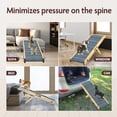 thumbnail image 4 of Dog Ramp for Bed - 34â Length Foldable Ramp for Small Dogs to Get on Beds, Couch, or Sofa - Portable Wooden Design with 4 Adjustable Steps up to 19â Height & 200 lbs, 4 of 8