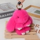 thumbnail image 1 of Fiudx Ofertas relámpago Disfraz de conejo, bonito colgante de conejo, llavero para coche, accesorios para bolso, colgante de bola de terciopelo de conejo suave, 1 of 4