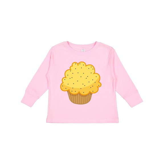 Inktastic Lemon Poppyseed Muffin Boys or Girls Long Sleeve Toddler T-Shirt