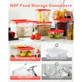 thumbnail image 2 of Contenedores de almacenamiento de alimentos SVKLHY 2QT y 4QT NSF 8 piezas con tapas, 2 of 9