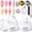 F1-White&Clear(15g/0.53 oz), variant on SAVILAND Non Sticky Solid Builder Nail Gel, Gold Silver Metallic 3D Sculpting Gel, 15g/0.53 oz