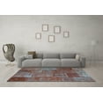 thumbnail image 3 of Ahgly Company Indoor Rectangle Patchwork Light Blue Transitional Area Rugs, 2' x 3', 3 of 4