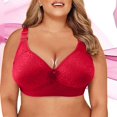 thumbnail image 2 of Sngxgn Women's Fit Lightly Lined Bra T-shirt Bra(Red,C), 2 of 5