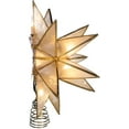 thumbnail image 3 of Kurt Adler 10-Light 15-Point Star Capiz Treetop, 3 of 7