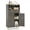 Gray Oak, variant on Costway Bathroom Storage Cabinet with 2 Drawers and 2 Doors, Adjustable Shelf & Metal Legs Rustic Brown