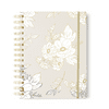 Lux Floral Spiral Notebook, Dot Grid, 7x9 inches