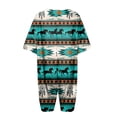 thumbnail image 6 of Rompers for Women Snoarin Plus Size Printed V Neck Short Sleeve Wide Leg Pants Overalls Jumpers with Pockets 2023 on Clearance, 6 of 6