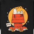 thumbnail image 3 of Peanuts - Snoopy Halloween Dog House - Men's Crew Neck Fleece Pullover, 3 of 6