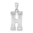 thumbnail image 4 of 925 Sterling Silver Solid Polished Patterned Letter Name Personalized Monogram Initial H Charm 25x9mm Wide Pendant Neckl, 4 of 4