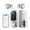 Silver, variant on DESLOC B200 Smart Front Door Lock Handle Set, Fingerprint, Bluetooth App,Auto‑Lock, IP54 Waterproof