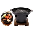 thumbnail image 1 of DYNWAVECA barbecue Person Stove Smokeless Non-stick Portable Triangular Furnace Charcoal Grill Roasting Meat Cooker - Small, 1 of 9
