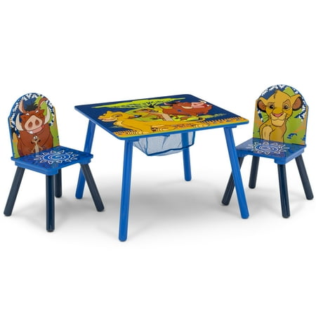 The Lion King Table and Chair Set with Storage by Delta Children, Greenguard Gold Certified