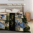 thumbnail image 4 of Custom Throw Blanket for Dad with Photo Personalized Happy Fathers Day Blankets with Pictures Customized Blanket for Dad Grandpa on Fathers day Halloween Christmas New Year Blankets, 4 of 6