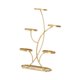 thumbnail image 4 of Soporte para flores, estante para plantas, soporte para macetas para decoración de sala de estar y estudio Dorado, 4 of 8