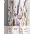 thumbnail image 6 of Rustic Floral Sheer Curtains 2 Panels Set Watercolor Retro Flower Wildflowers White Dandelion Plants Sheer Window Curtains Light Filtering Rod Pocket Voile Drapes for Bedroom Living Room 52"X96", 6 of 9