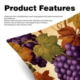 thumbnail image 2 of Grape Set with Unique Patterns - 16x16, 18x18, 20x20 Inches - Set of 2 for Living Room, Bedroom, and Office - Includes Throw Pillow Inserts and Chair, 2 of 6
