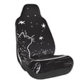 thumbnail image 1 of Wukai Star Gazing Cat Illustration Full Set Car Seat Covers with Soft Padding Universal Auto Front Seats Protector and Cushion Mat, 1 of 5
