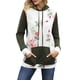 thumbnail image 2 of Sudadera con Capucha Floral Manga Larga Moda Casual Apariencia Atractiva Mujer SG, 2 of 8