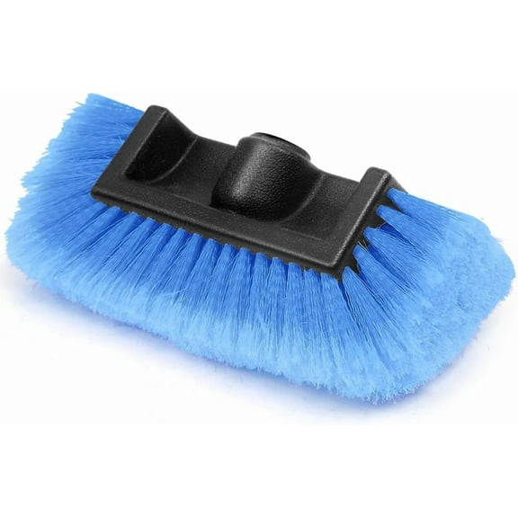 10 Inch Car Wash Brush Head，Soft Bristle, Auto RV Truck Boat Camper Exterior Washing Cleaning (Blue)