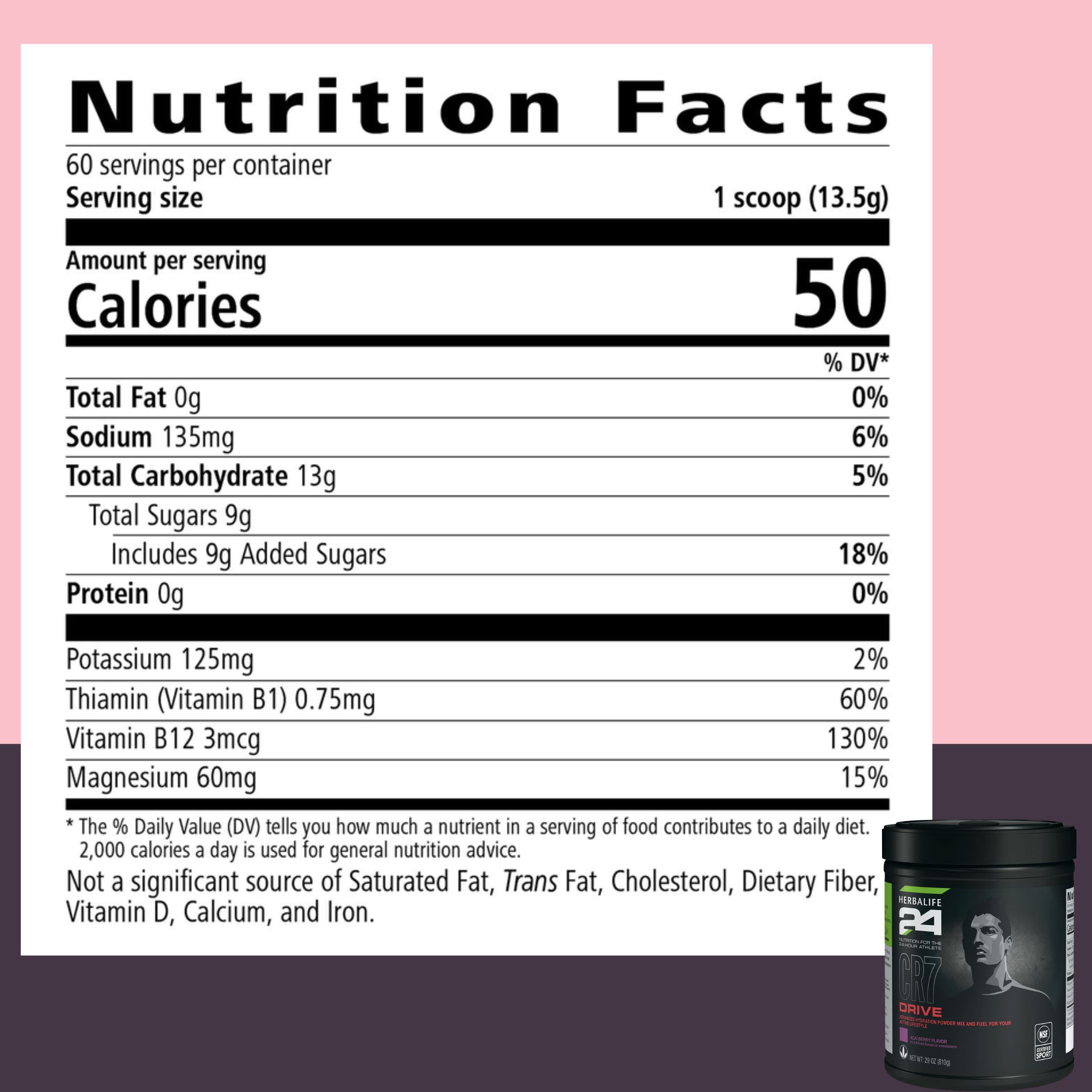 Herbal life24 CR7 Drive: Açaí Berry Flavor – Advanced Sports