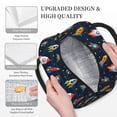 thumbnail image 3 of Fotbe Spaceships and Stars Bolsa de Almuerzo con Estampado, Lonchera Aislada, Contenedor de Comida Reutilizable Tipo Cooler a Prueba de Fugas, 3 of 6