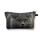 thumbnail image 1 of Bolsa de cosméticos con estampado de gato para mujer, neceser de viaje encantador, ideal para regalo, varias variedades, novedad de 2021 qiuyongming unisex, 1 of 2