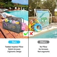 thumbnail image 2 of CREATIVE HOBBIES Poolside Float Storage, Outdoor Storage, Patio Poolside Float Storage Basket, Storage Box, PE Rattan Outdoor Pool Caddy with Rolling Wheels for Floaties, Patio, Pool, Beach-Sturdy & M, 2 of 8