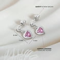 thumbnail image 4 of My First Dangle Hearts Kids / Girls Earrings Screw Back - Sterling Silver, 4 of 7