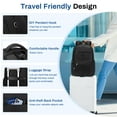 thumbnail image 6 of Soda Candy School Backpack Lightweight Bookbag Backpack with Luggage Strap, Black, 6 of 8