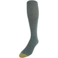 thumbnail image 3 of Men's Gold Toe 2055H Over The Calf Premium Fashion Socks - 3 Pack (Black/Charcoal/Black O/S), 3 of 5