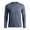 Blue, variant on Men Moisture Wicking Crew Neck Long Sleeve Athletic Shirt, Breathable Polyester Workout Top for Running Gym Outdoor Casual Daily Wear Blue XL