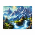 thumbnail image 1 of Mountains Printed Gaming Mouse Pad Desk Mouse Mat Waterproof Computer Mousepad with Stitched Edge Desk Pad, 1 of 4